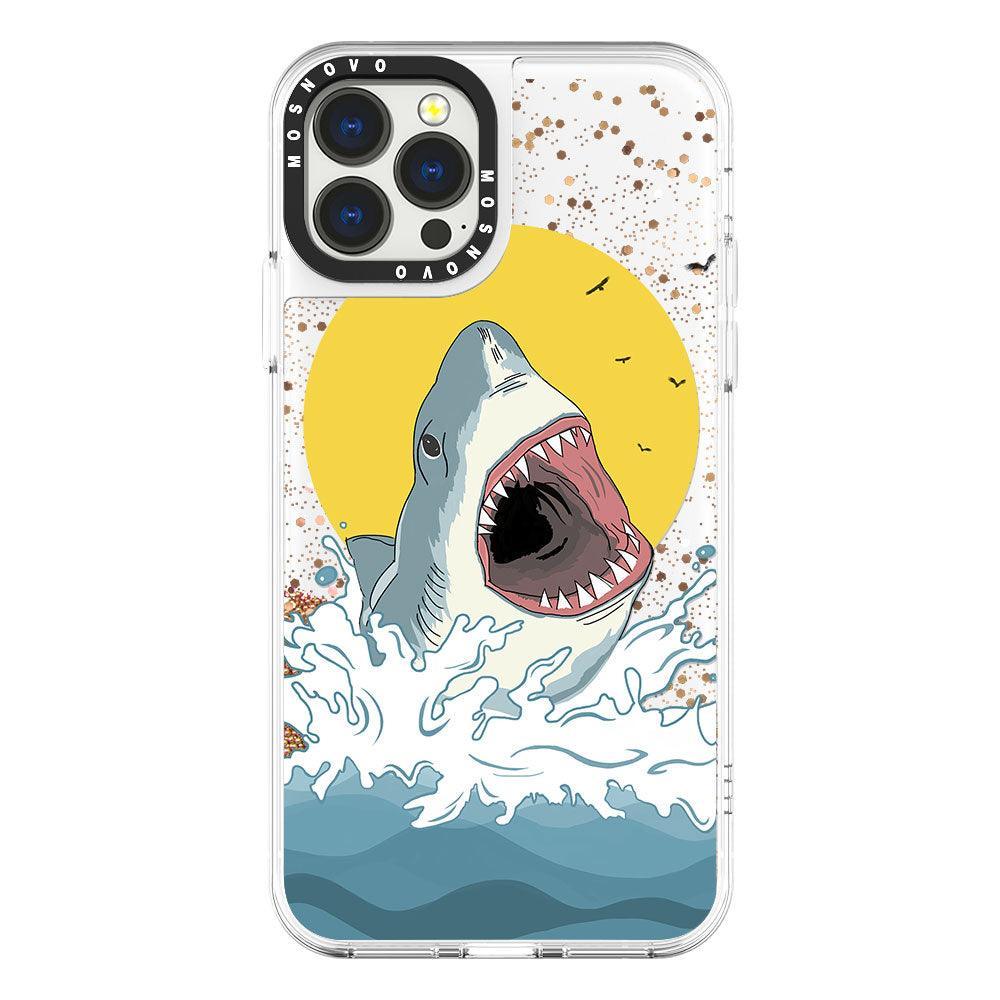 Shark Glitter Phone Case - iPhone 13 Pro Max Case