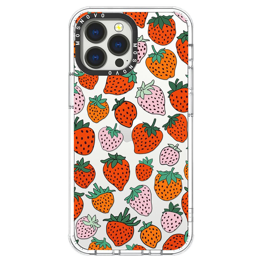 Cute Strawberry Phone Case - iPhone 13 Pro Max Case