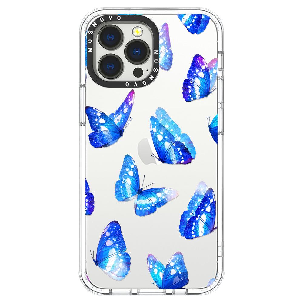 Blue Butterflies Phone Case - iPhone 13 Pro Max Case