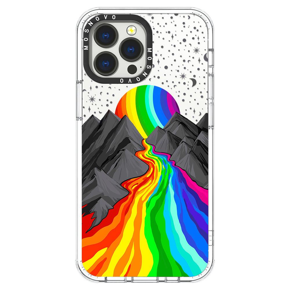 Rainbow Volcano Phone Case - iPhone 13 Pro Max Case