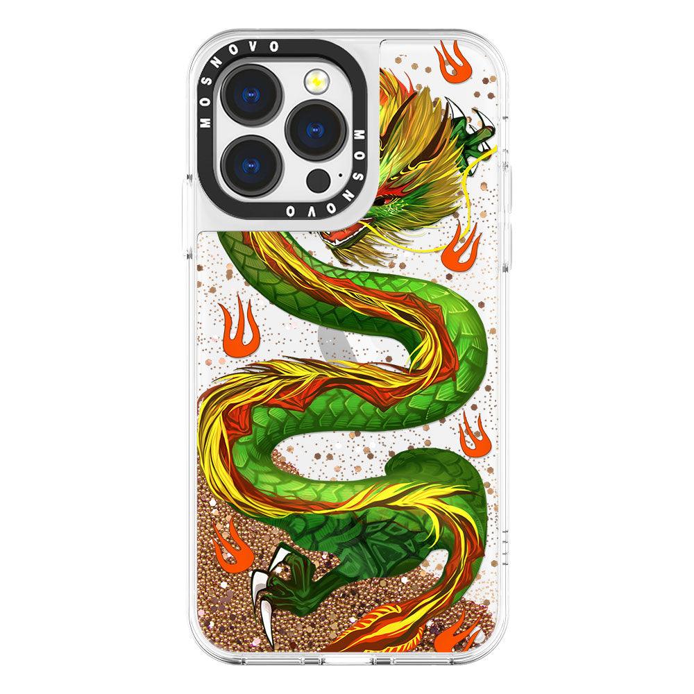 Dragon Glitter Phone Case - iPhone 13 Pro Case