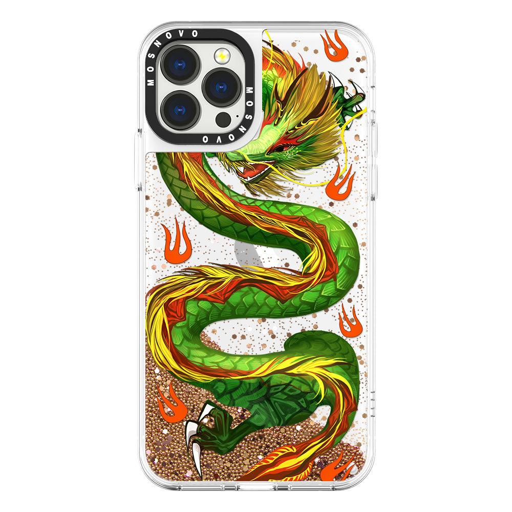 Dragon Glitter Phone Case - iPhone 13 Pro Max Case