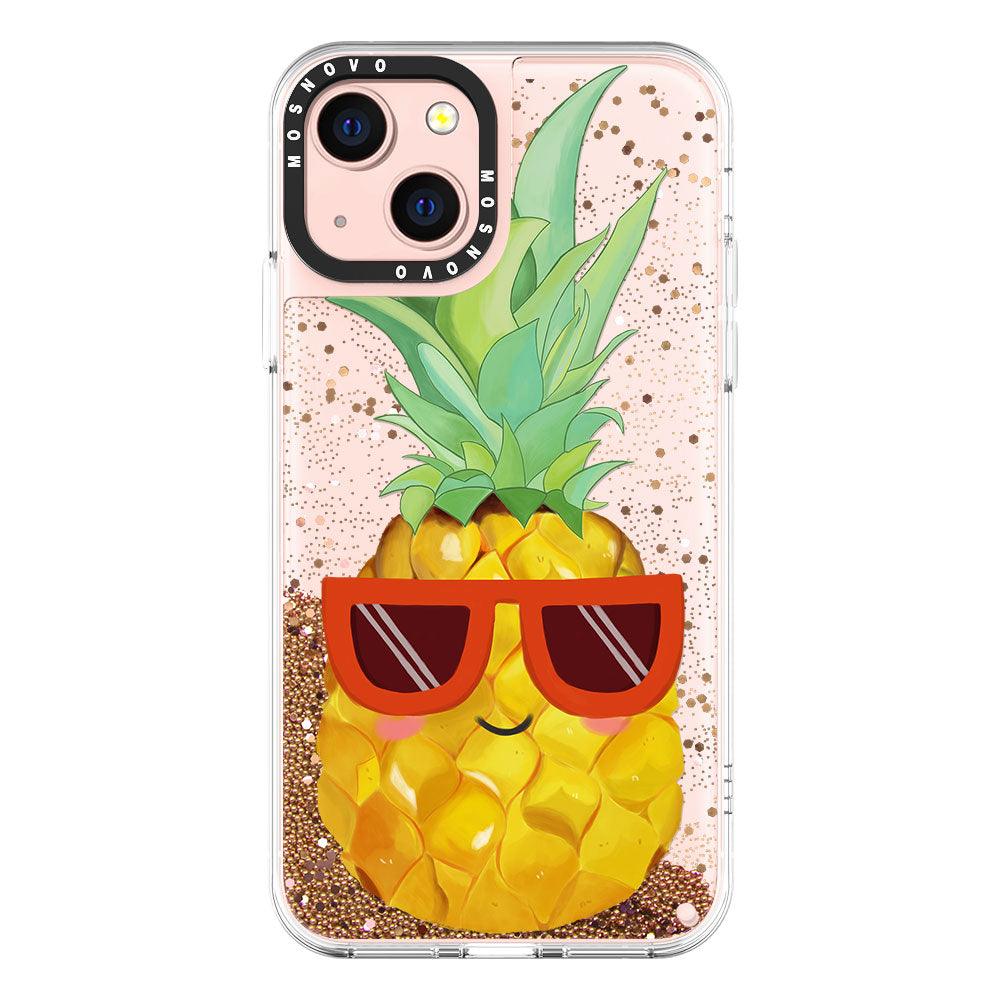 Cool Pineapple Glitter Phone Case - iPhone 13 Case