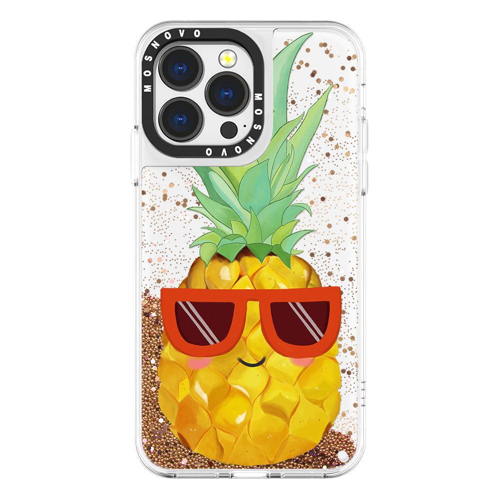 Cool Pineapple Glitter Phone Case - iPhone 13 Pro Case