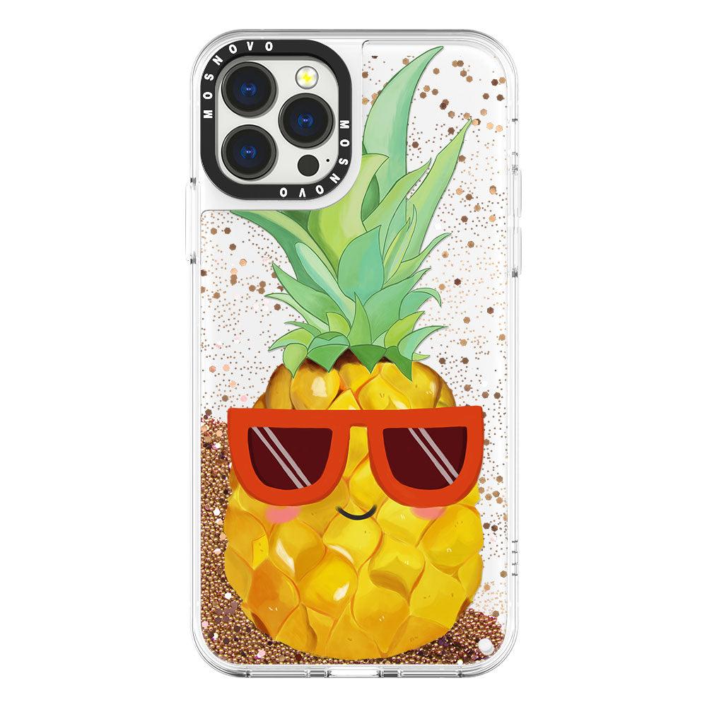 Cool Pineapple Glitter Phone Case - iPhone 13 Pro Max Case