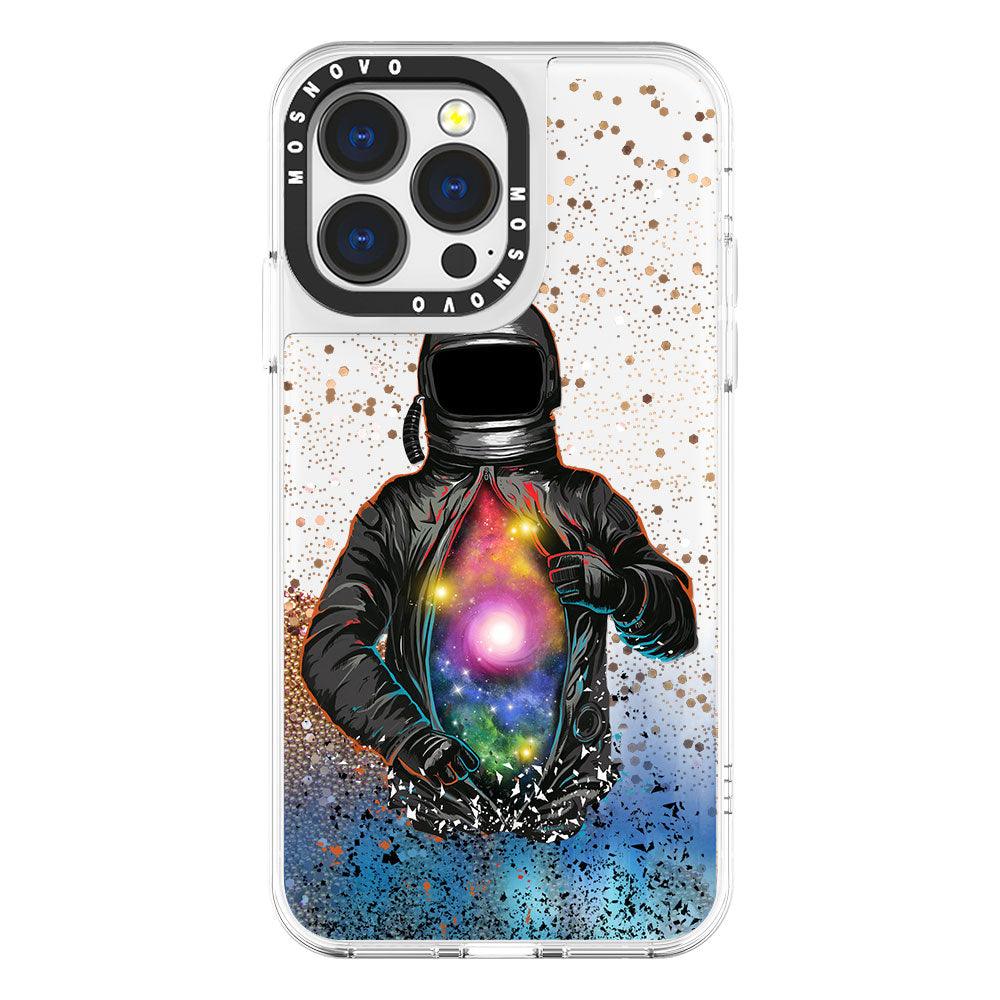 Galaxy Astronaut Glitter Phone Case - iPhone 13 Pro Case