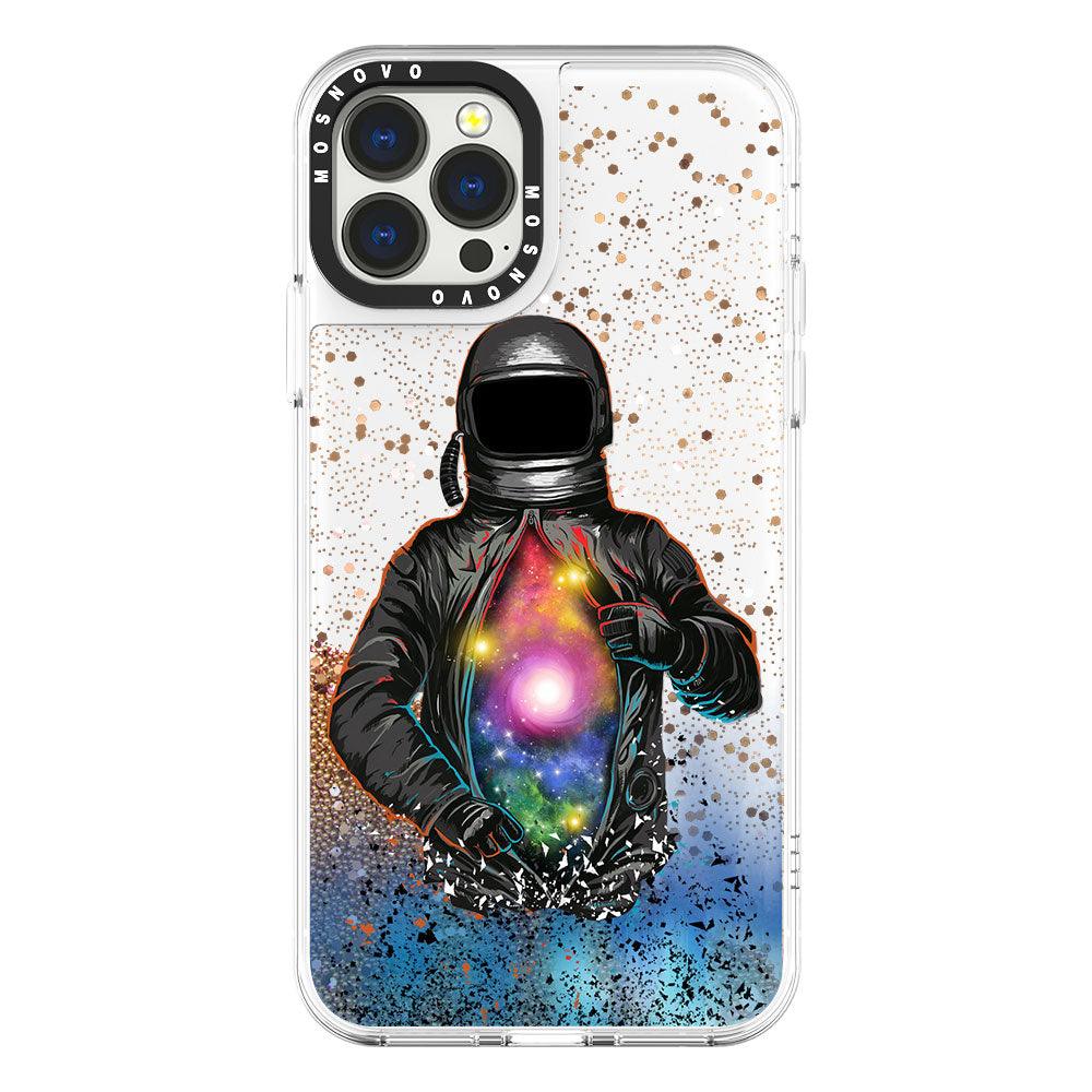 Galaxy Astronaut Glitter Phone Case - iPhone 13 Pro Max Case