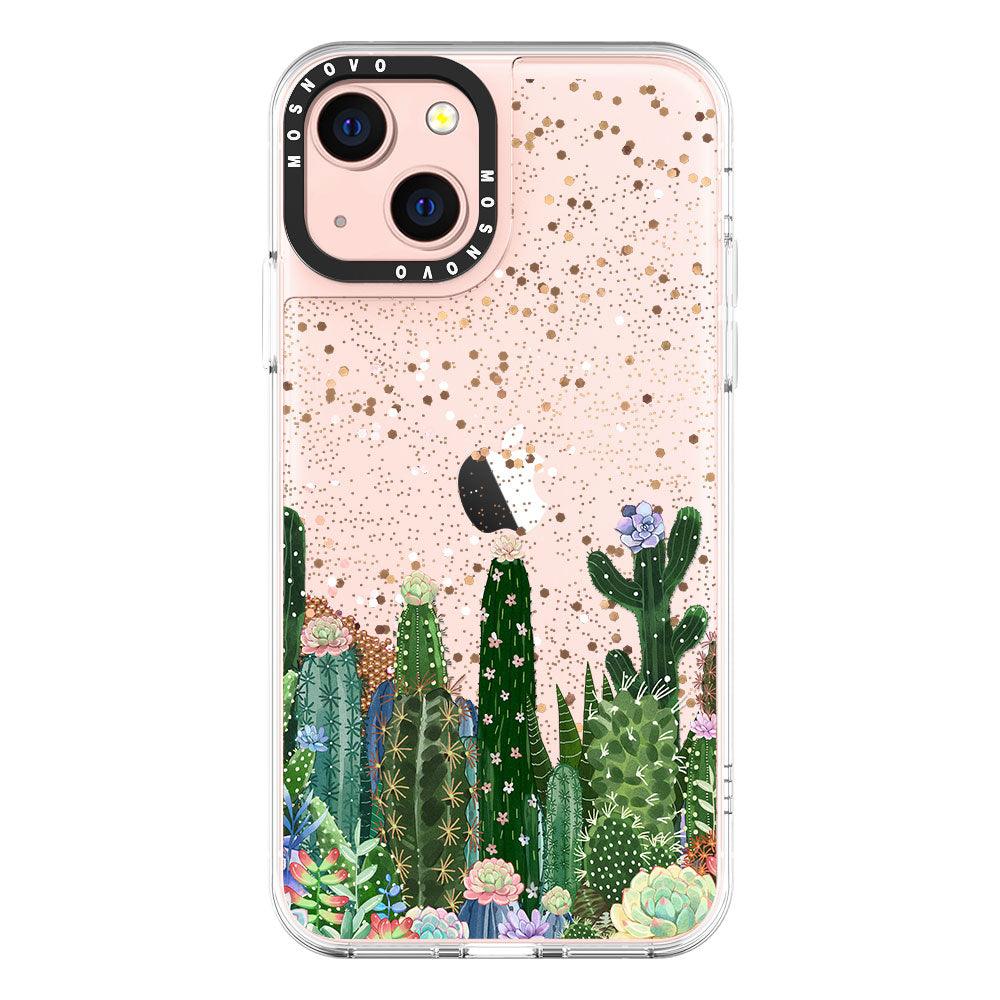 Desert Cactus Glitter Phone Case - iPhone 13 Case