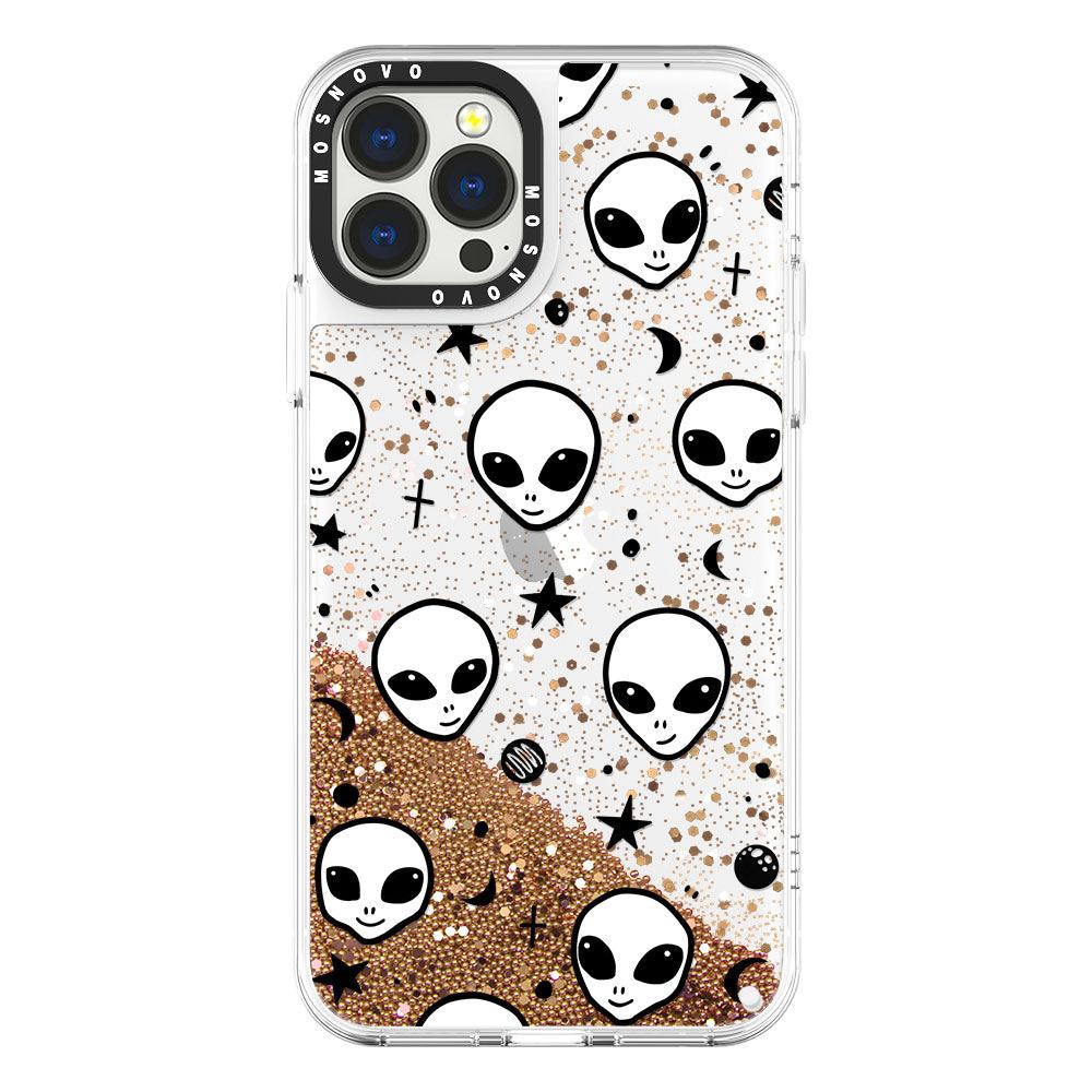 Cute Alien Glitter Phone Case - iPhone 13 Pro Max Case