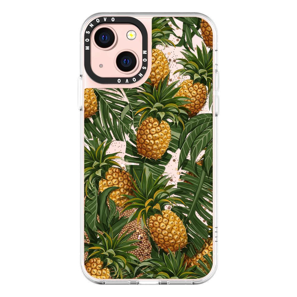 Pineapple Botany Glitter Phone Case - iPhone 13 Case