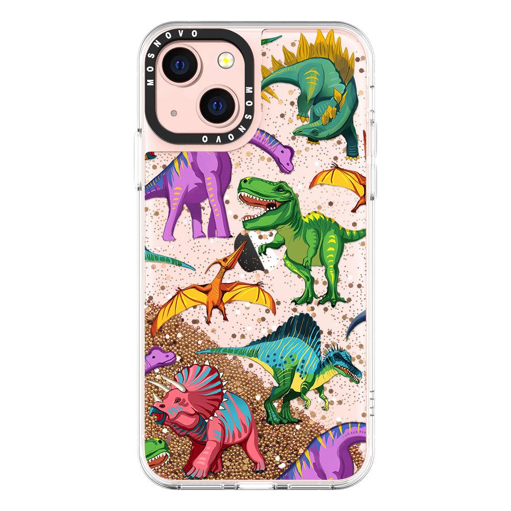 Dinosaur World Glitter Phone Case - iPhone 13 Case