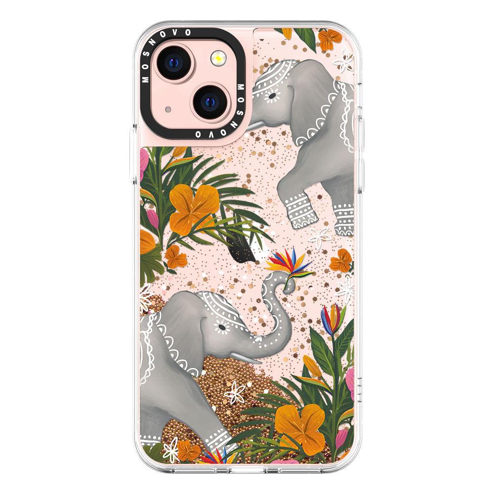 Elephant Glitter Phone Case - iPhone 13 Case