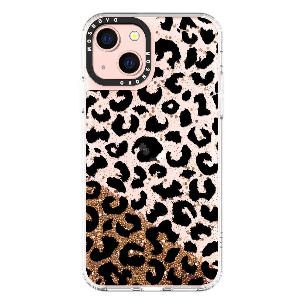 Black Leopard Glitter Phone Case - iPhone 13 Case