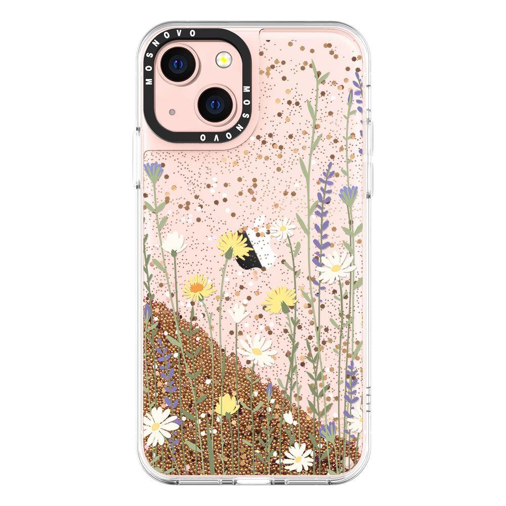 Wild Meadow Floral Glitter Phone Case - iPhone 13 Case