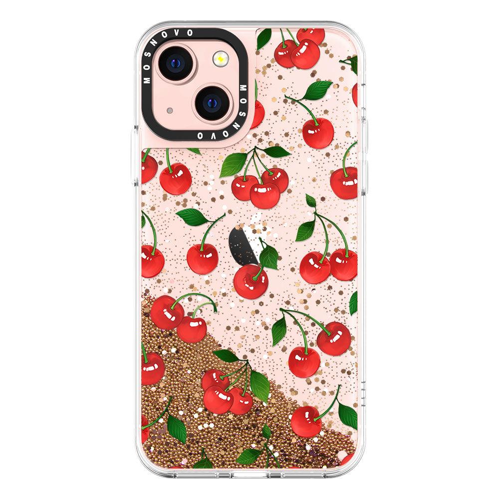 Poppy Cherry Glitter Phone Case - iPhone 13 Case