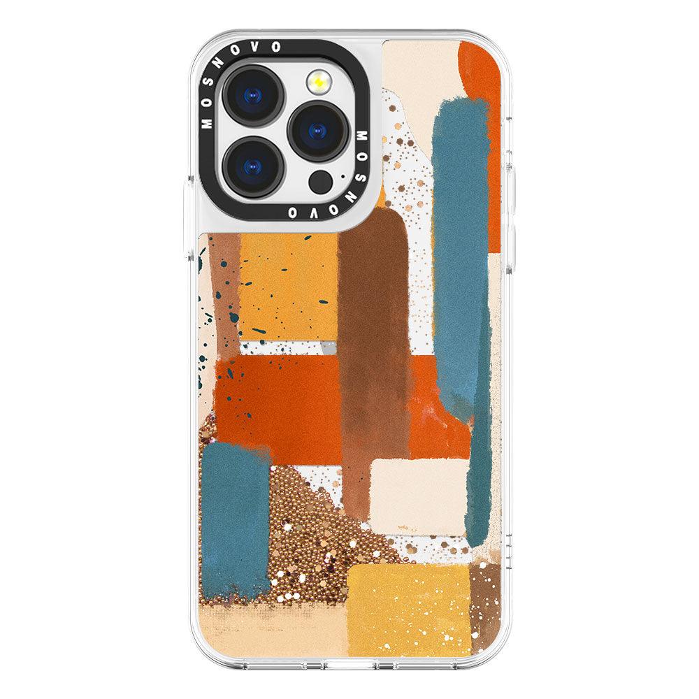 Modern Abstract Artwork Glitter Phone Case - iPhone 13 Pro Case