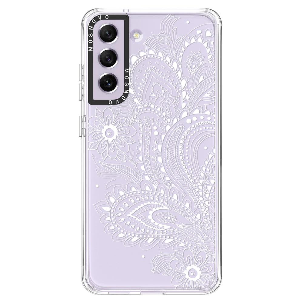 Aesthetic Flower Henna Phone Case - Samsung Galaxy S21 FE Case