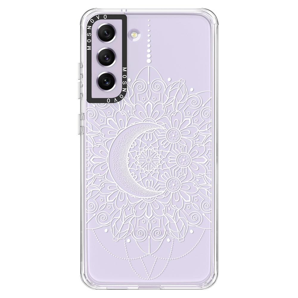 Celestial Moon Mandala Phone Case - Samsung Galaxy S21 FE Case