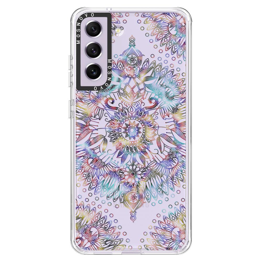 Rainbow Mandala Phone Case - Samsung Galaxy S21 FE Case