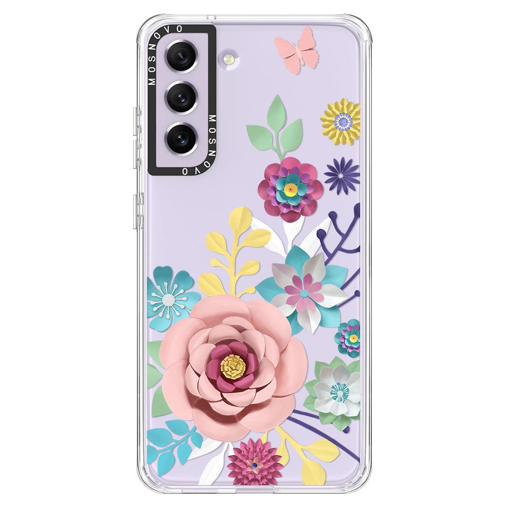 3D Floral Phone Case - Samsung Galaxy S21 FE Case