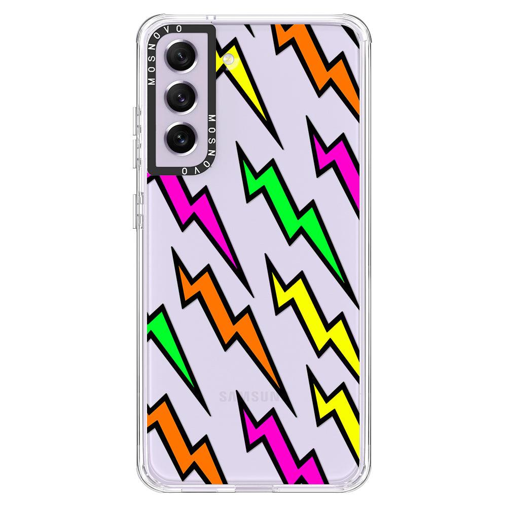 Colorful Lightning Phone Case - Samsung Galaxy S21 FE Case