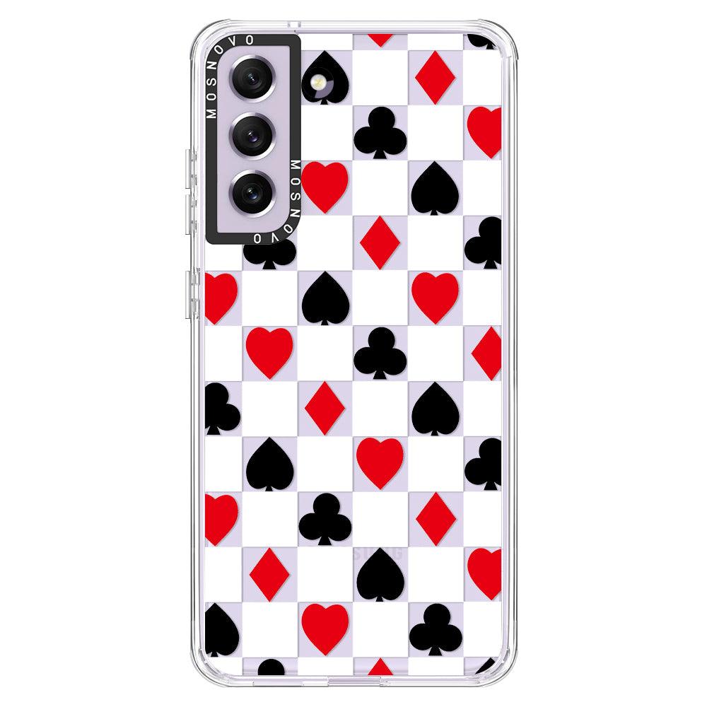 Checker Poker Phone Case - Samsung Galaxy S21 FE Case