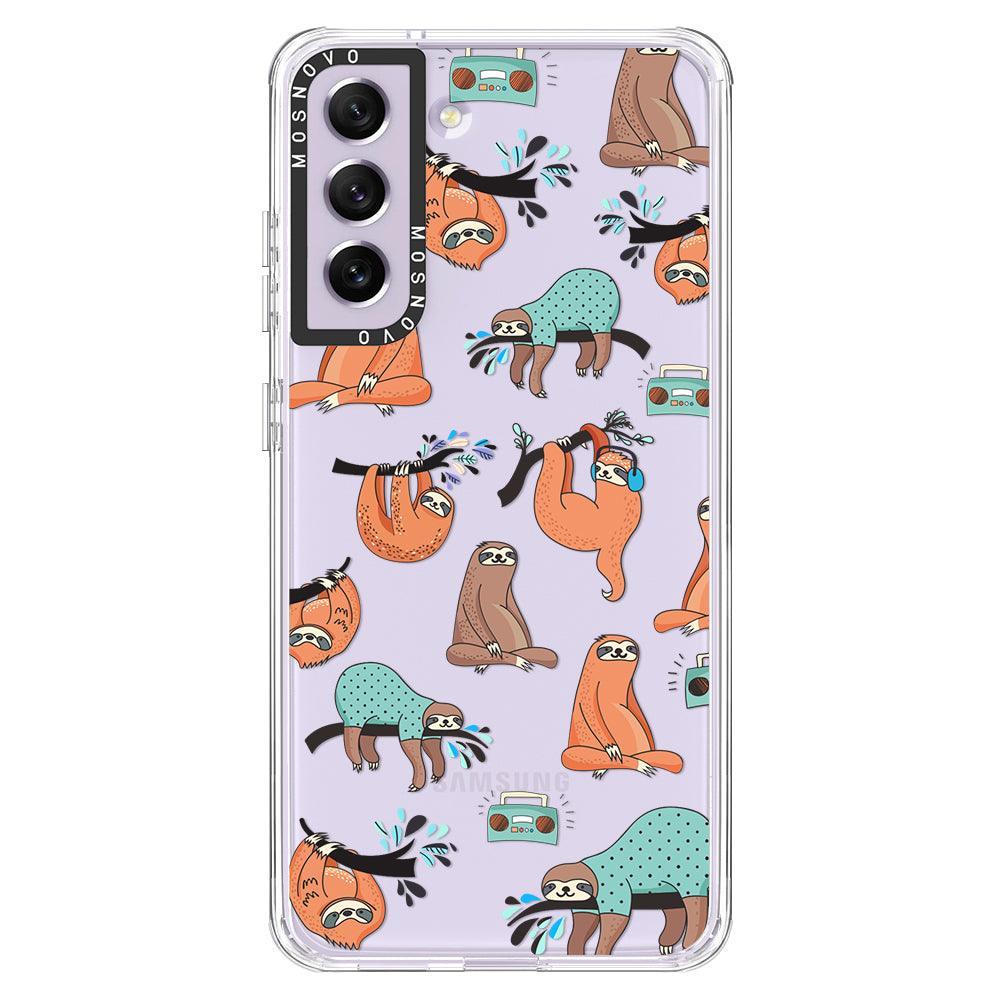 Musical Sloth Phone Case - Samsung Galaxy S21 FE Case