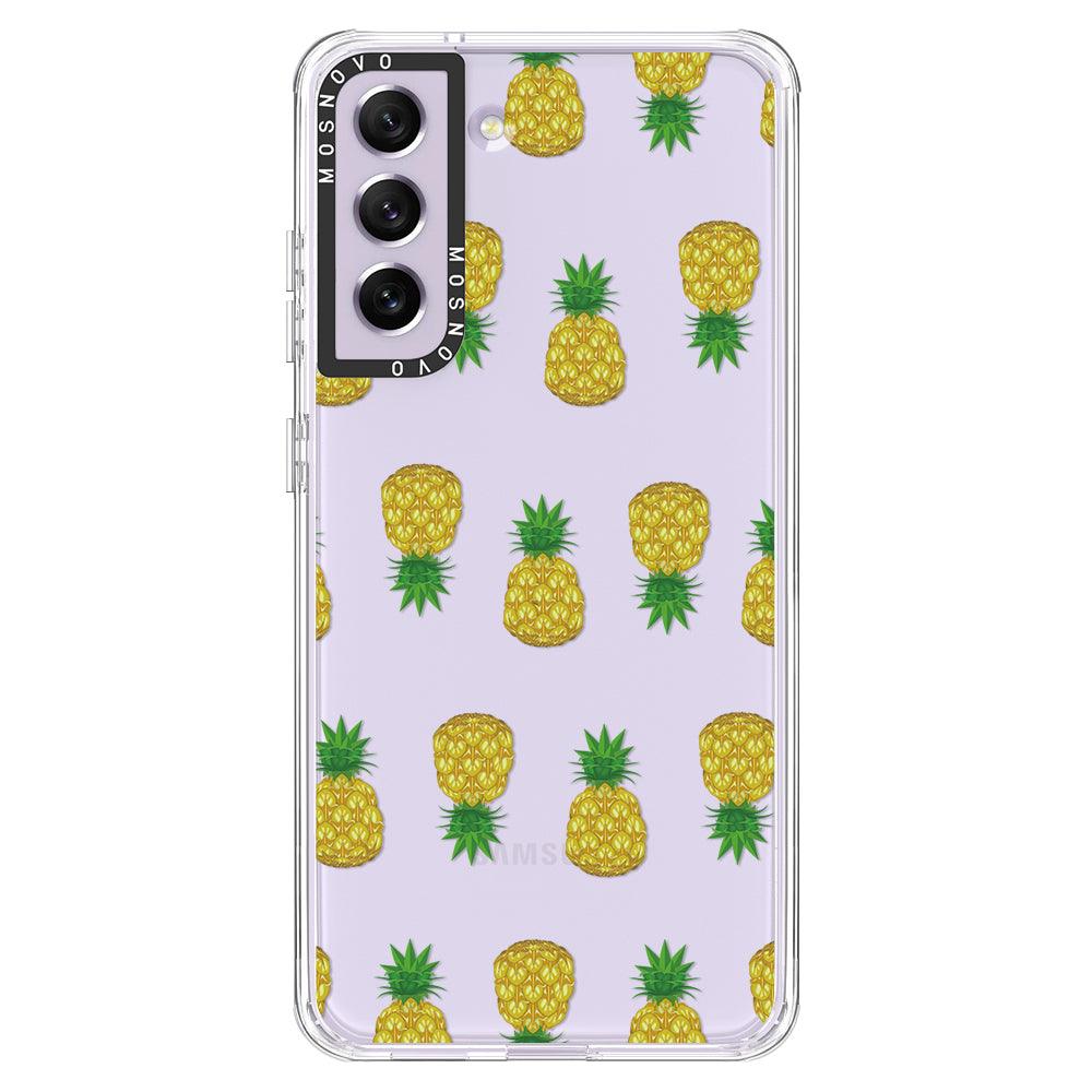 Cute Hawaiian Pineapple Phone Case - Samsung Galaxy S21 FE Case