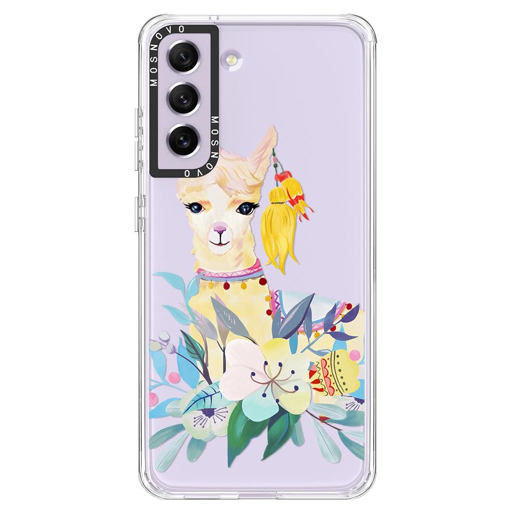 Boho Llama Phone Case - Samsung Galaxy S21 FE Case