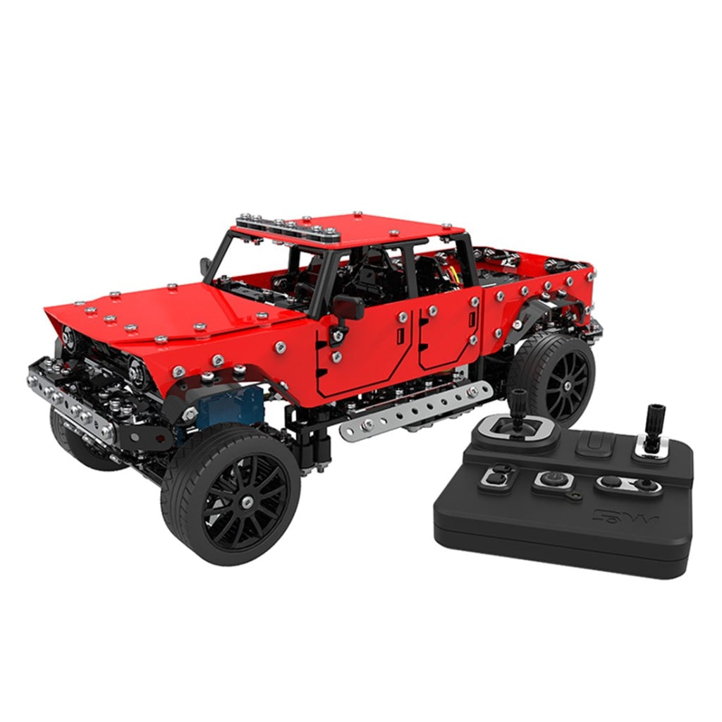 817Pcs 1:16 2.4G 6CH Metal RC Pickup Off-road Truck Vehicle Puzzle Toy