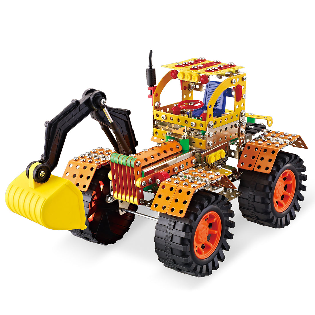 712Pcs Metal Mechanical Construction Excavator Model Building Kit Toys for Adults Age 8 and Up