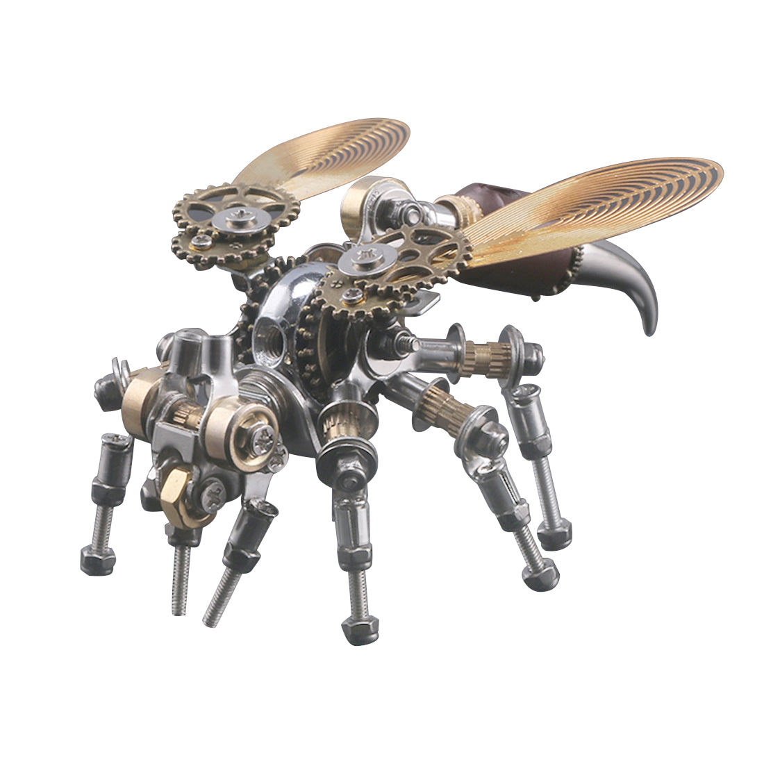 126Pcs DIY Steampunk Metal Hornet Bugs 3D Metal Assembly Model Kit