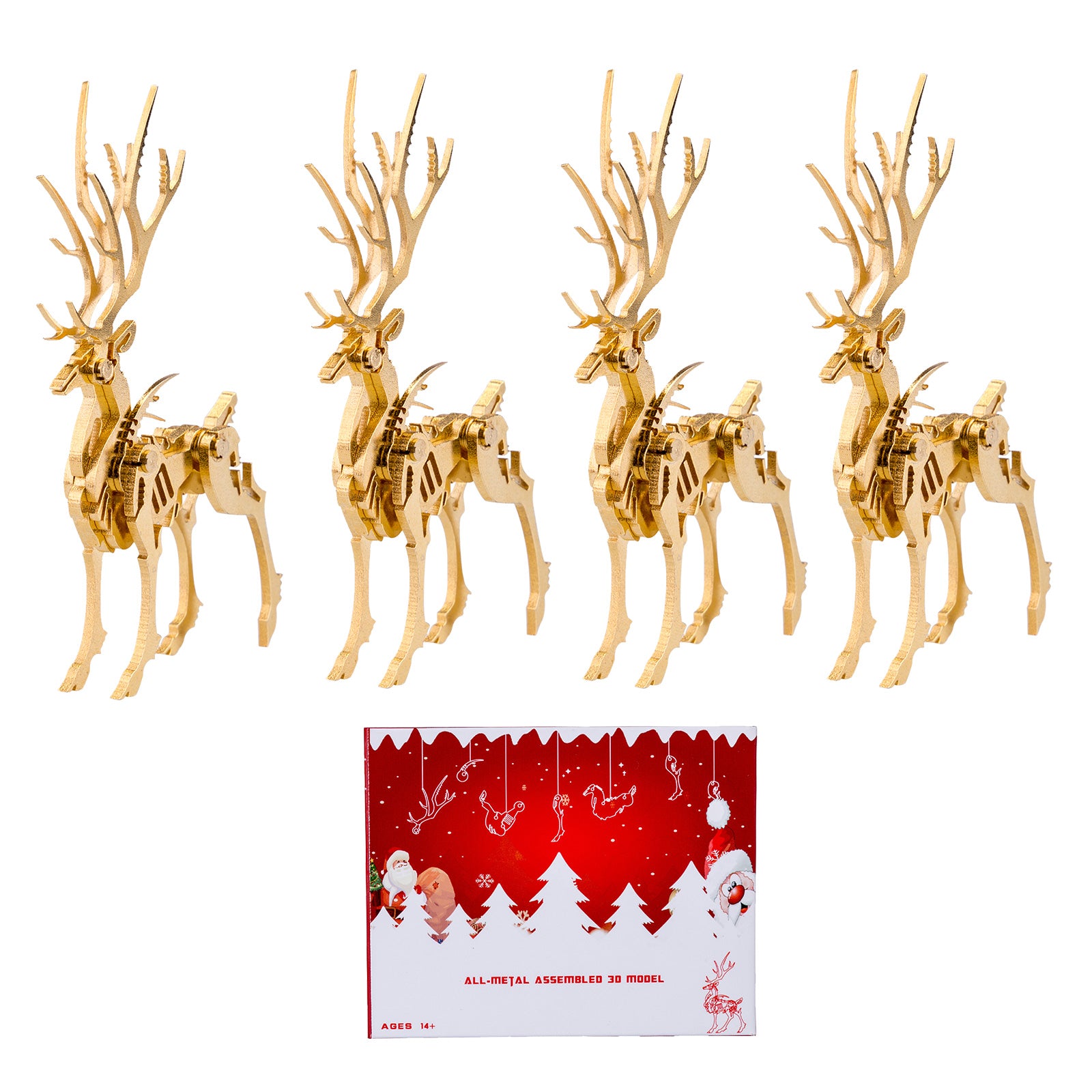 cs+ 200PDIY 3D Assembling Ornament Christmas Elk Model