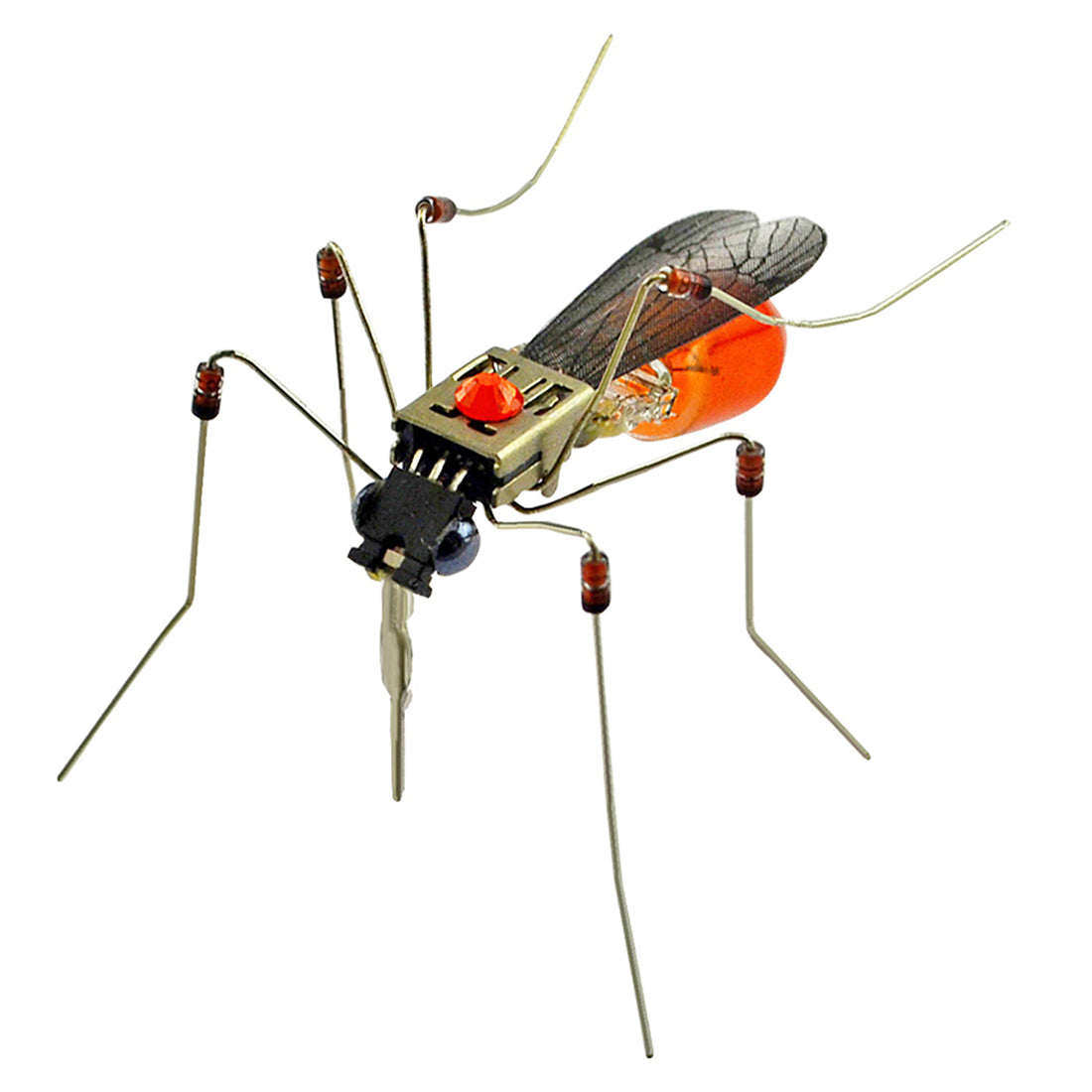 DIY Mini Sound-Controlled Electronic Mosquito Model Kits Night Light - Random Color