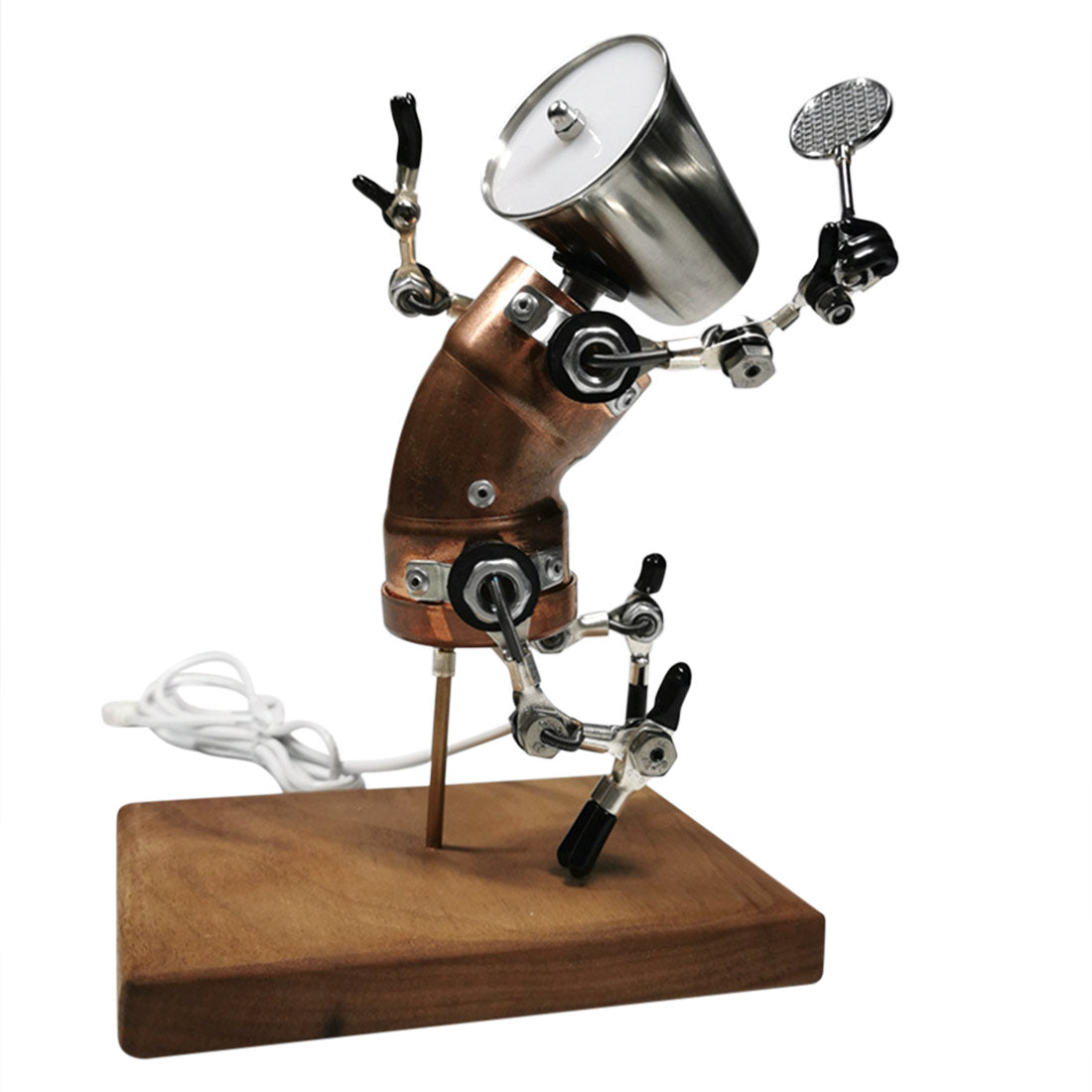 Steampunk Robot Home Decoration Badminton Player Peter