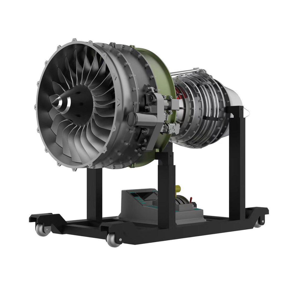 TECHING 1/10 Dual-Spool Turbofan Engine Model Kits That Runs Mechanical 1000+PCS