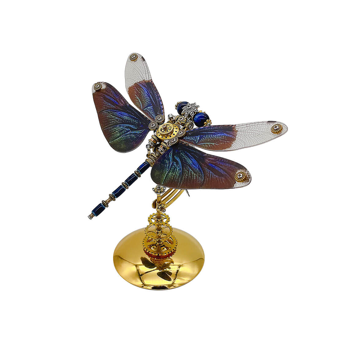 Mechanical Punk Metallic Dragonfly 3D DIY Insects Model Metal Assembly Toy 200PCS