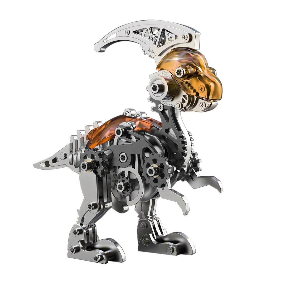 Parasaurolophus 3D Metal Puzzle DIY Assembly Dinosaur Toy for Children