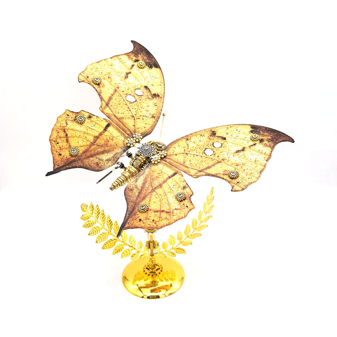 Steampunk Dead Leaf Butterfly 3D Metal Model Kit for Insect Lovers