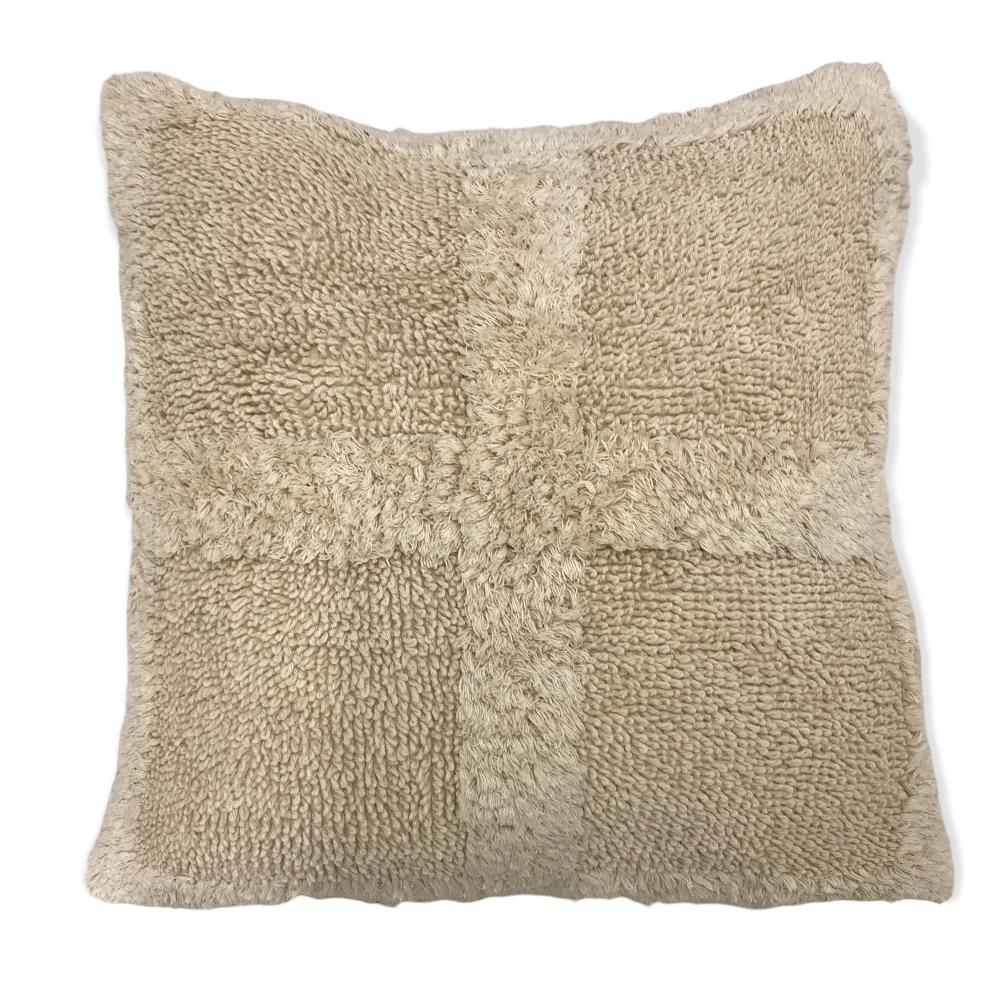 Stone Wash Cross Pattern Pillow