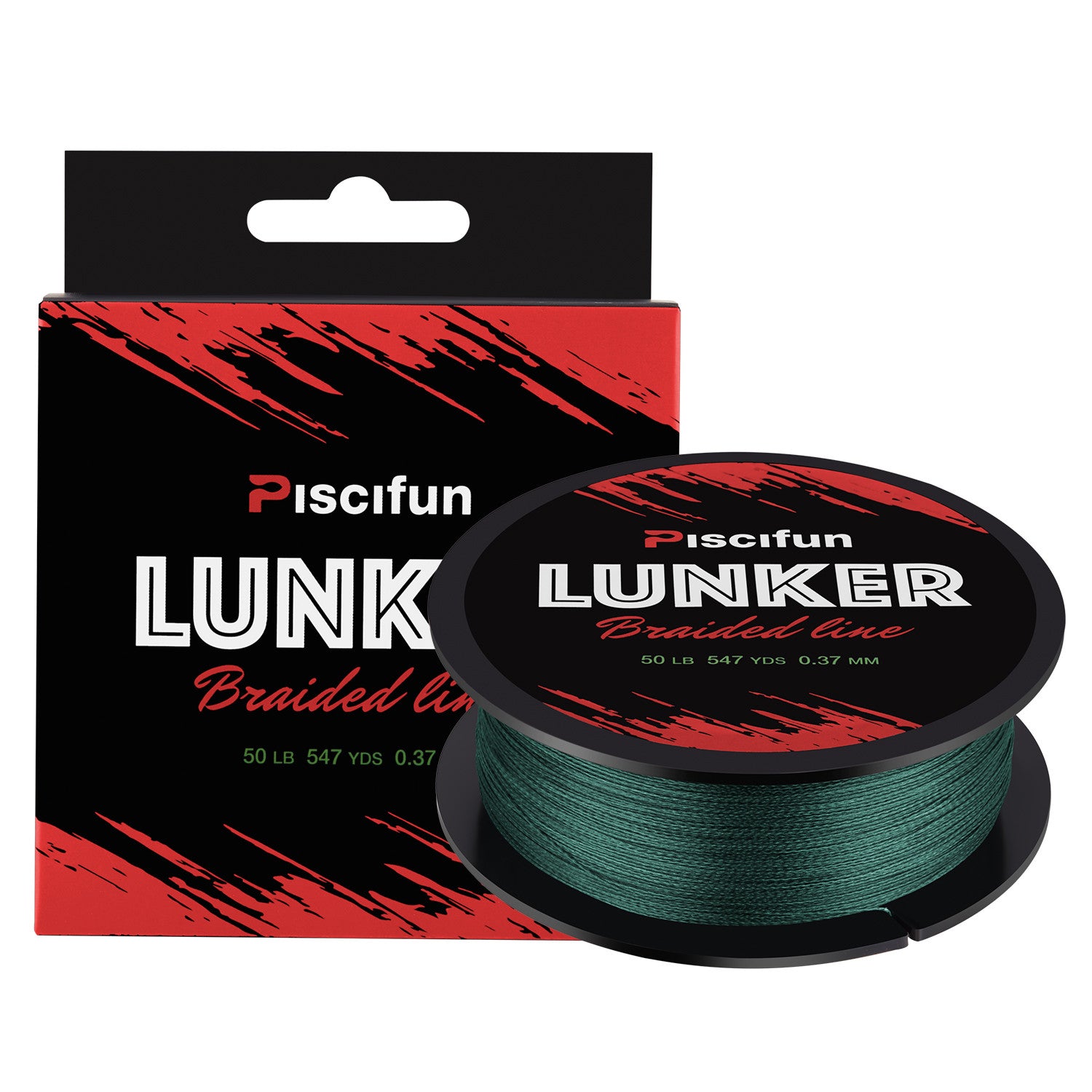 Piscifun Lunker Braided Fishing Line 547Yds/ 500M 4 Strands