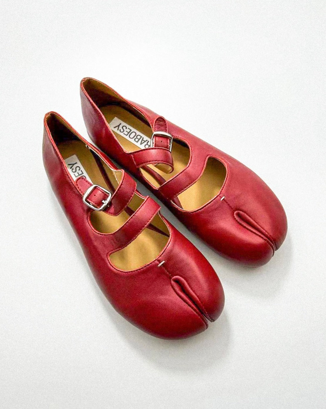 Double Straps Tabi Ballet Flats