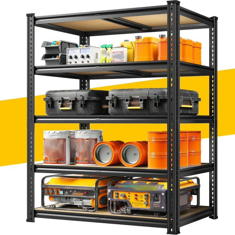 REIBII 35.5"W Metal Shelving Units 2250lbs, Pantry Storage Shelves