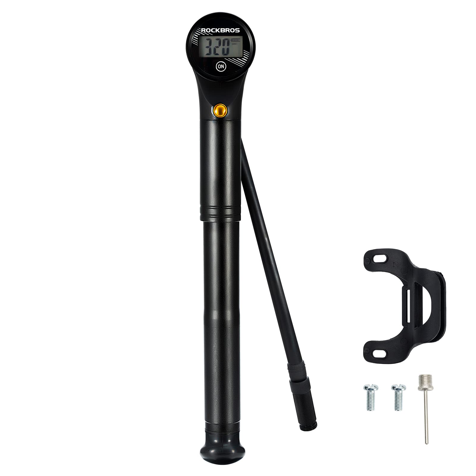 ROCKBROS Bike Tire/Shock Pump 320PSI High Pressure