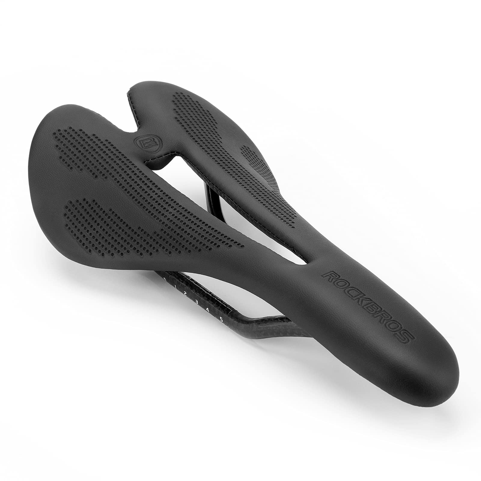 ROCKBROS Carbon Fiber Bike Saddle Lightweight Shock-Absorbing Comfort for Men Women"