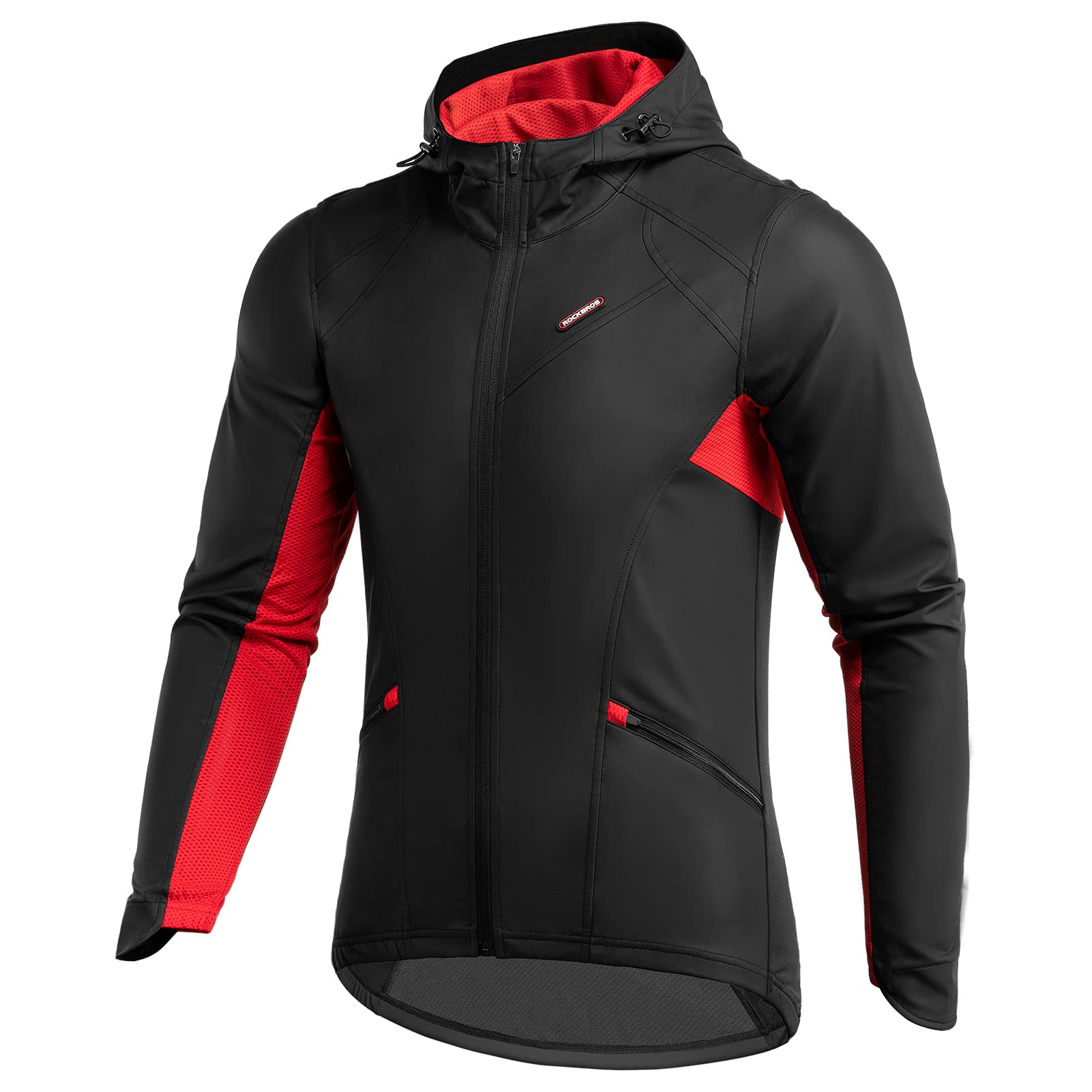 ROCKBROS Winter Cycling Jacket Windproof Thermal Breathable Running Windbreaker Clothing