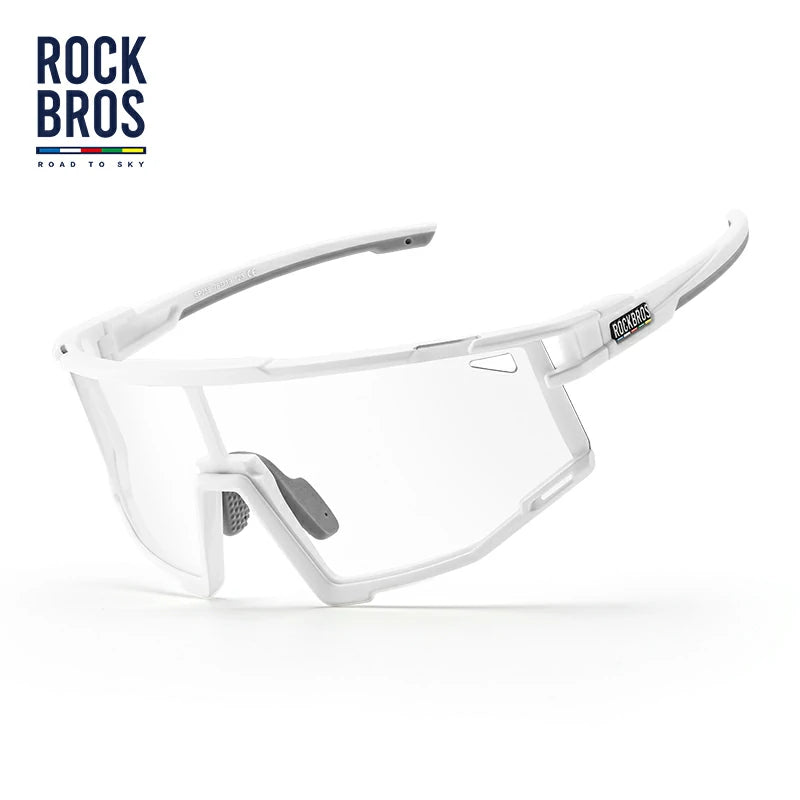 ROCKBROS HD Polarized Photochromic Cycling Glasses TR90 Frame-Road to Sky