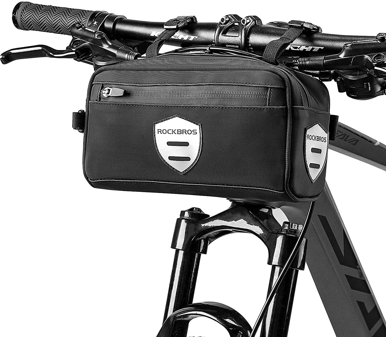 ROCKBROS Bike Handlebar  Front Frame Bag with Removable Shoulder Strap for Cycling