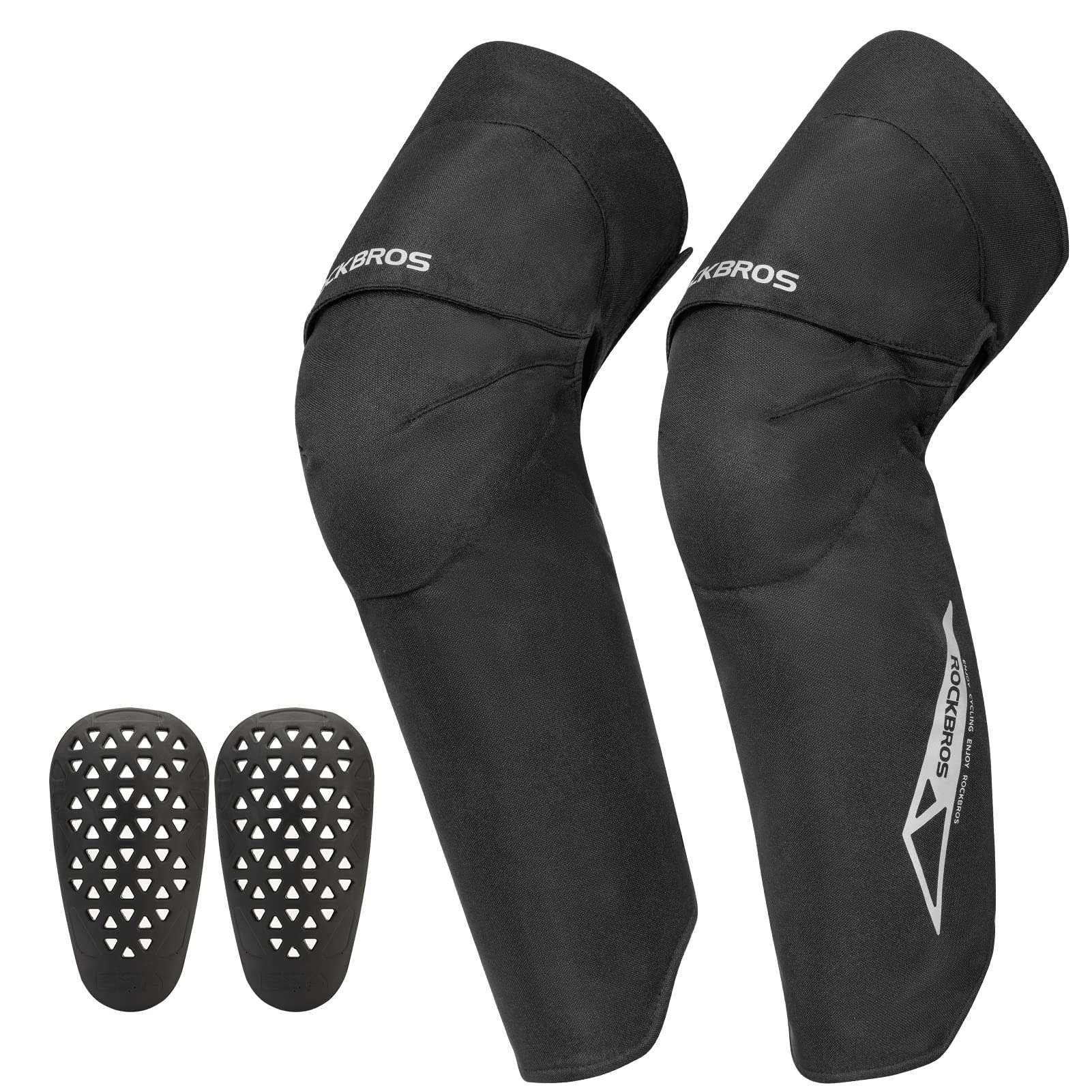 ROCKBROS Motorcycle Knee Pad Winter Leg Warmer with EVA Protector, Windproof for Skiing