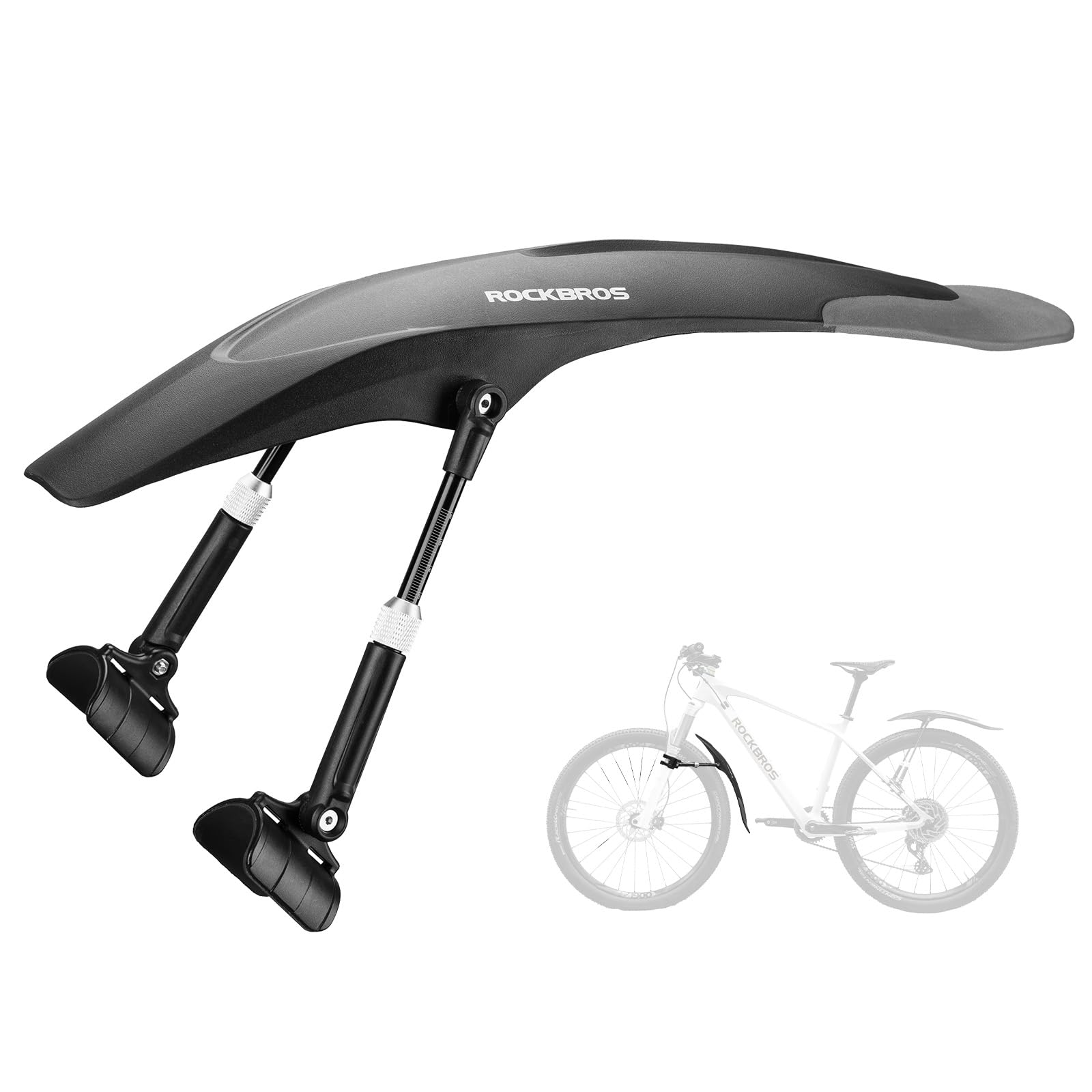 ROCKBROS Adjustable Bike Fender for 26"/27.5"/29" MTB Mud Guards